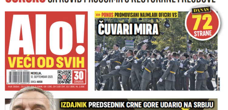 MILO, USTAŠO! Izdajnik predsednik Crne Gore udario na Srbiju