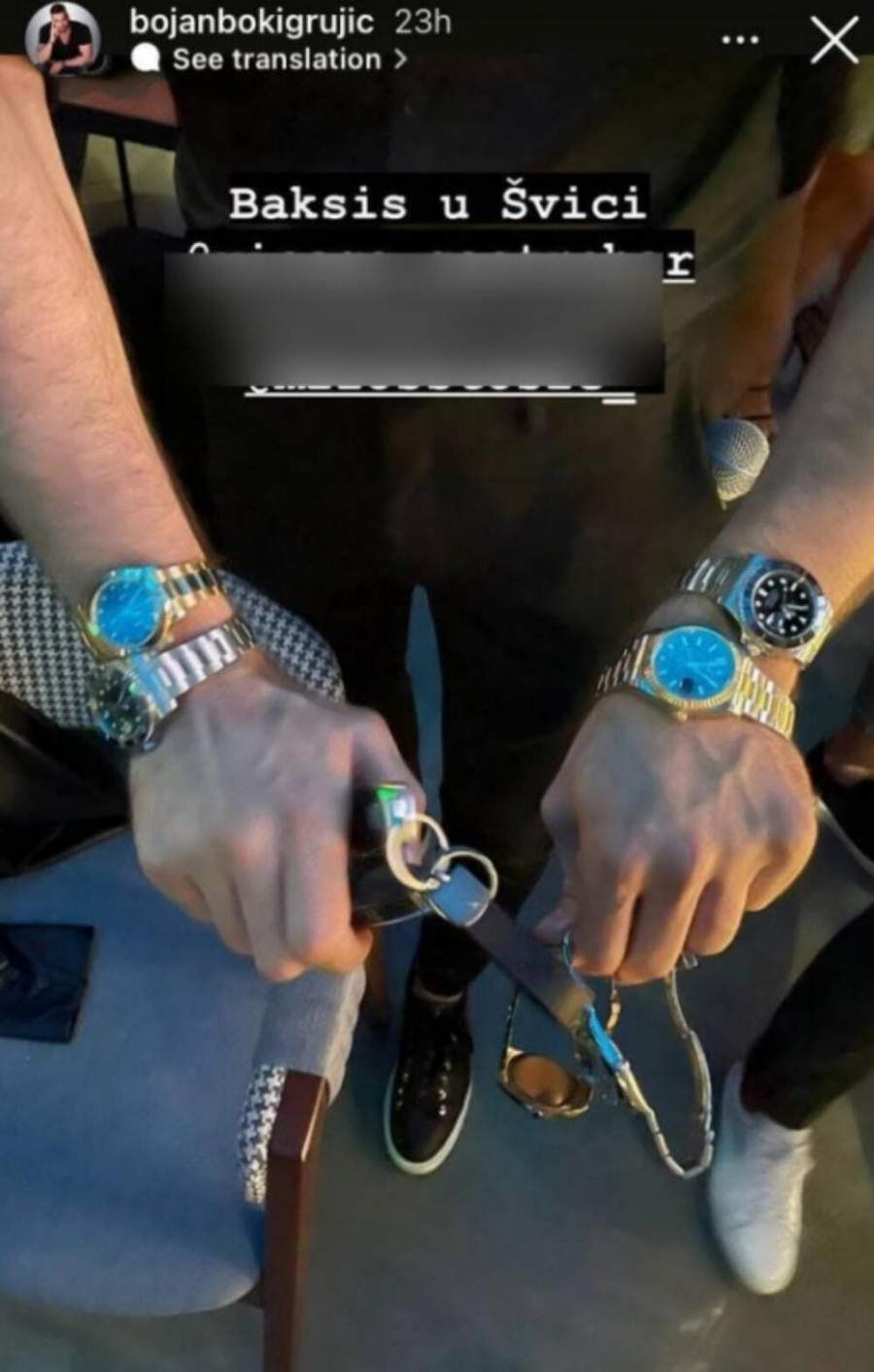 KLJUČEVI OD AUTA I ZLATNI SATOVI Pevač nastupao u Švajcarskoj, ljudi mu davali bakšiš u vidu skupocenosti!