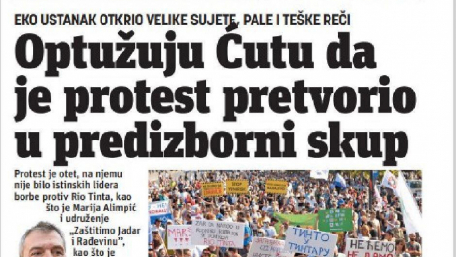ĐILAS UDARIO NA LAŽNE EKOLOGE: Oteli ste proteste da pravite političku kampanju!