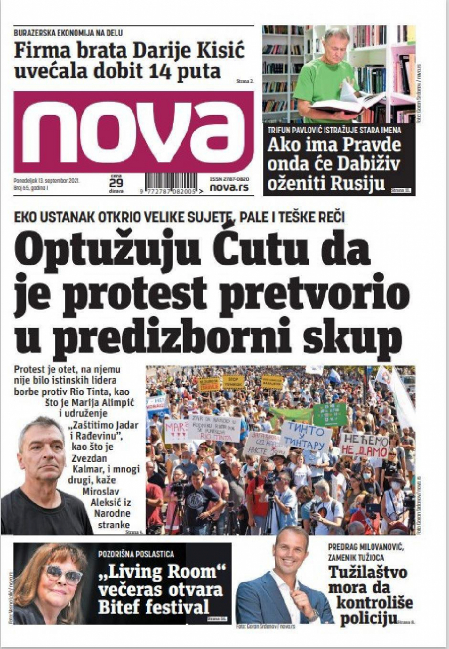 ĐILAS UDARIO NA LAŽNE EKOLOGE: Oteli ste proteste da pravite političku kampanju!