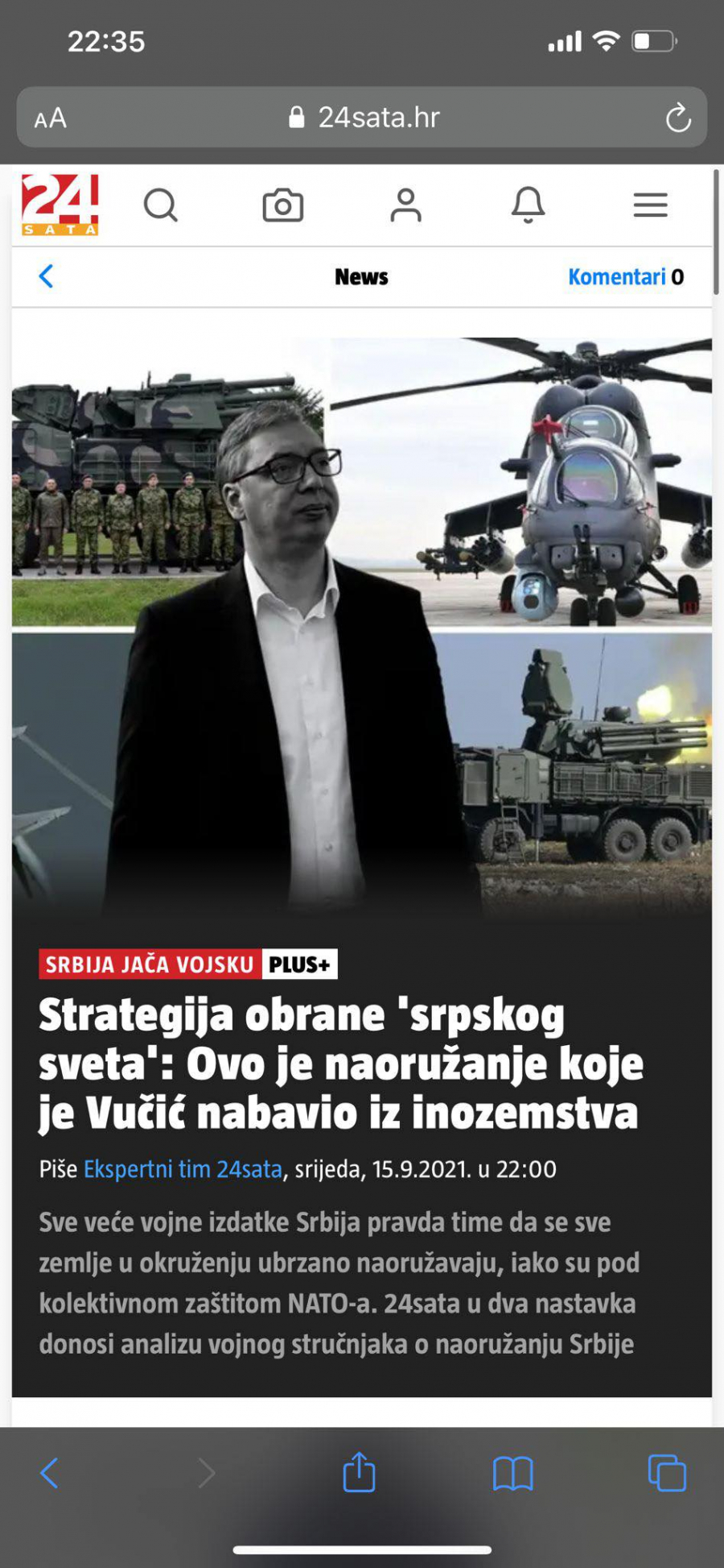 ZAVIDE NAM, ALI I POŠTUJU Hrvatski i crnogorski mediji: Vučić je juče demonstrirao vojnu nadmoć Srbije!