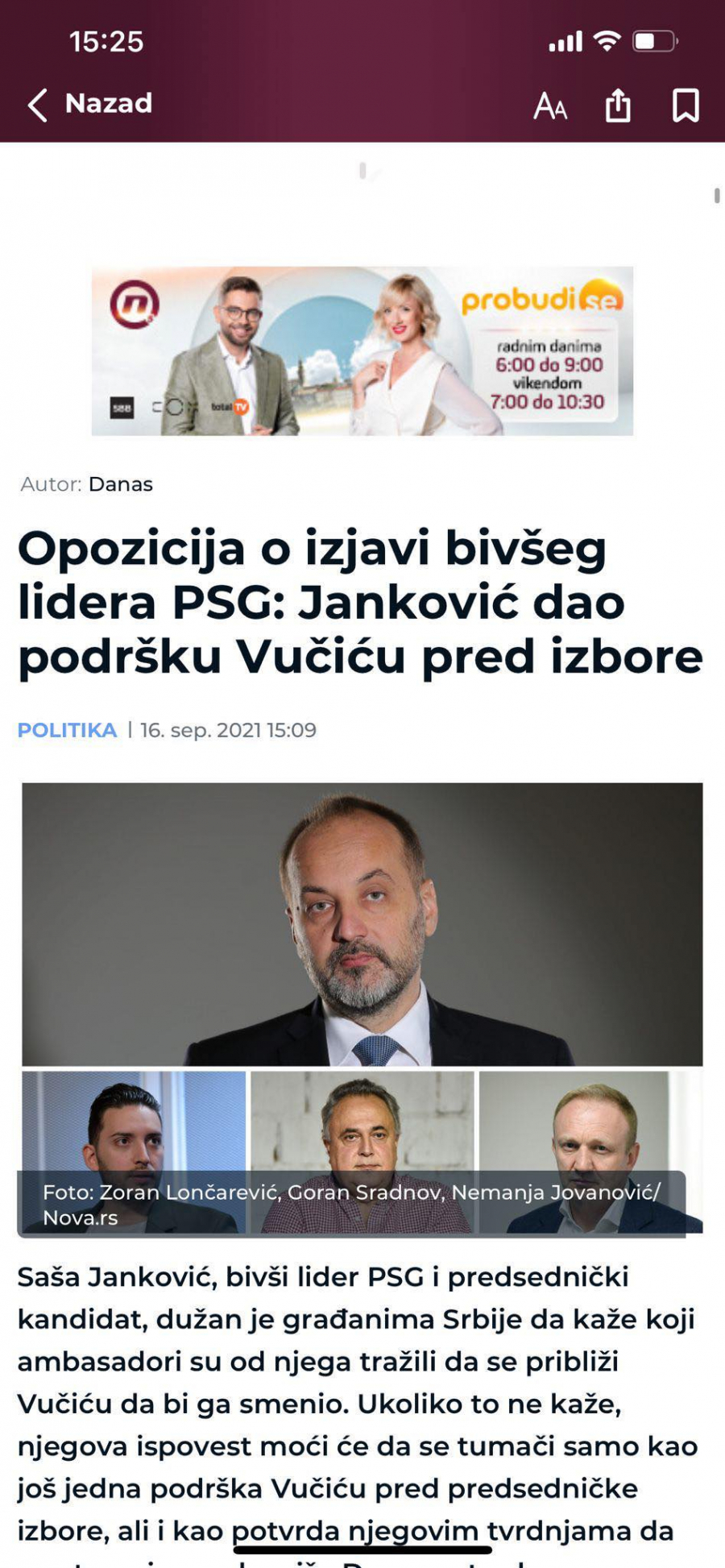 ĐILASOIDI HOĆE DA UĆUTKAJU SAŠU JANKOVIĆA Istina o planu stranaca da ubiju Vučića se ne sme saznati