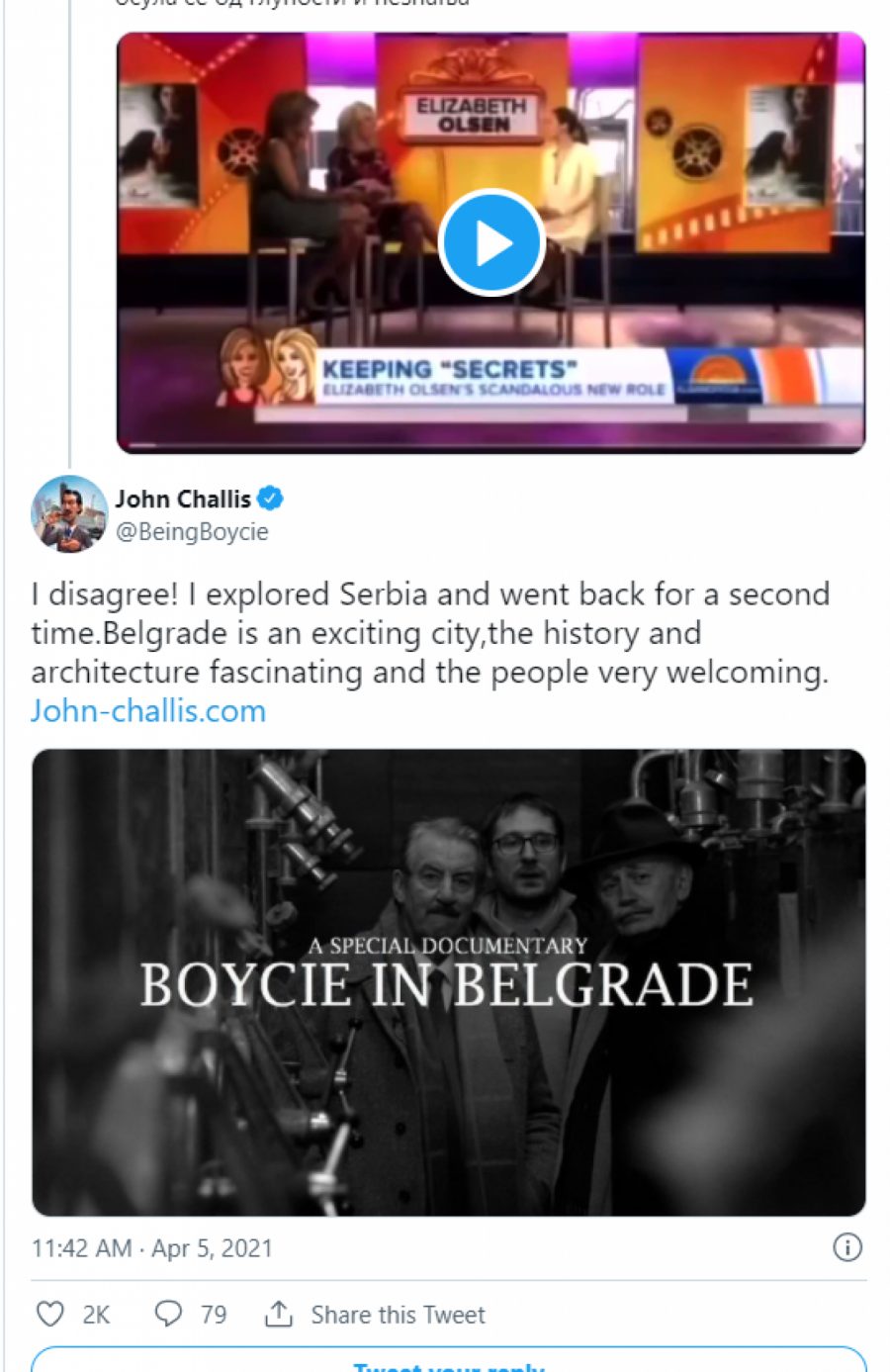 GLUMICA VREĐALA SRBE, A EVO KAKO JOJ JE BOJSI ODBRUSIO! Ovim je zapušio usta svima, Srbija ga neće zaboraviti!