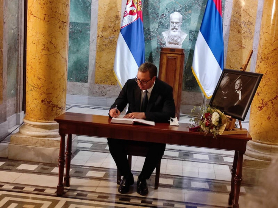 PREDSEDNIK VUČIĆ ODRŽAO GOVOR NA KOMEMORACIJI DUDI IVKOVIĆU: Srbija ga zaboraviti neće, neka mu je večna slava