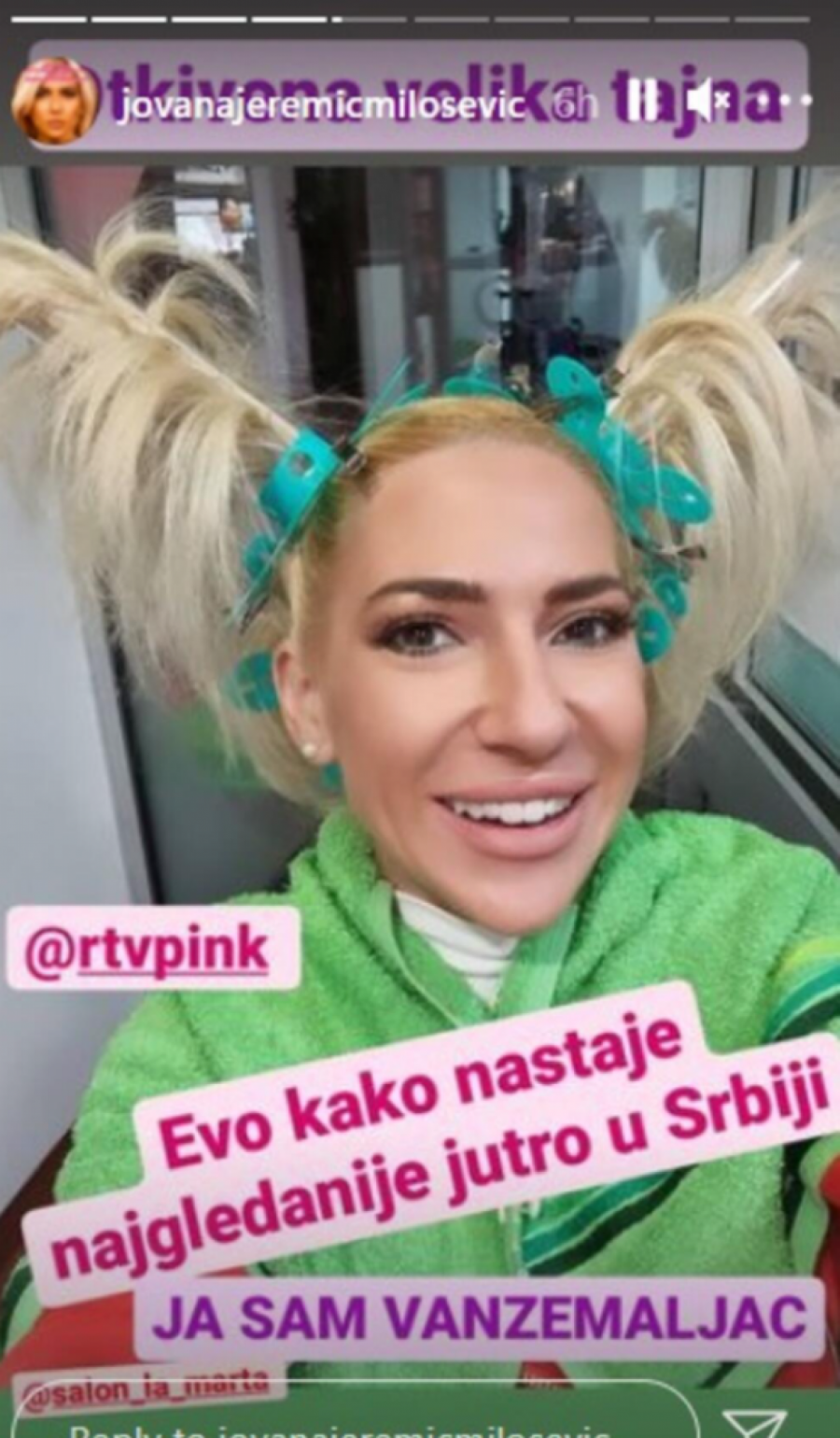 JA SAM VANZEMALJAC Jovana Jeremić otkrila tajnu svog izgleda i urnebesnom fotkom nasmejala internet!