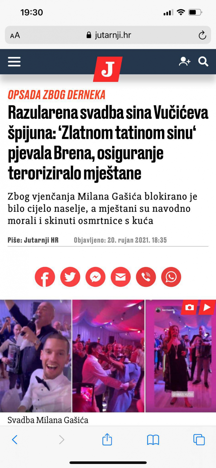 HISTERIJA HRVATA Bratislava Gašića nazvali Vučićevim špijunom, sramno pisali i o svadbi njegovog sina: Zlatnom tatinom sinu pevala Brena