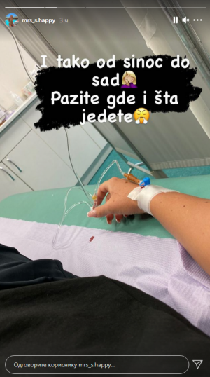 PRIKLJUČENA NA INFUZIJU! Sanja Stanković završila u bolnici, otkriveno u kakvom je stanju!