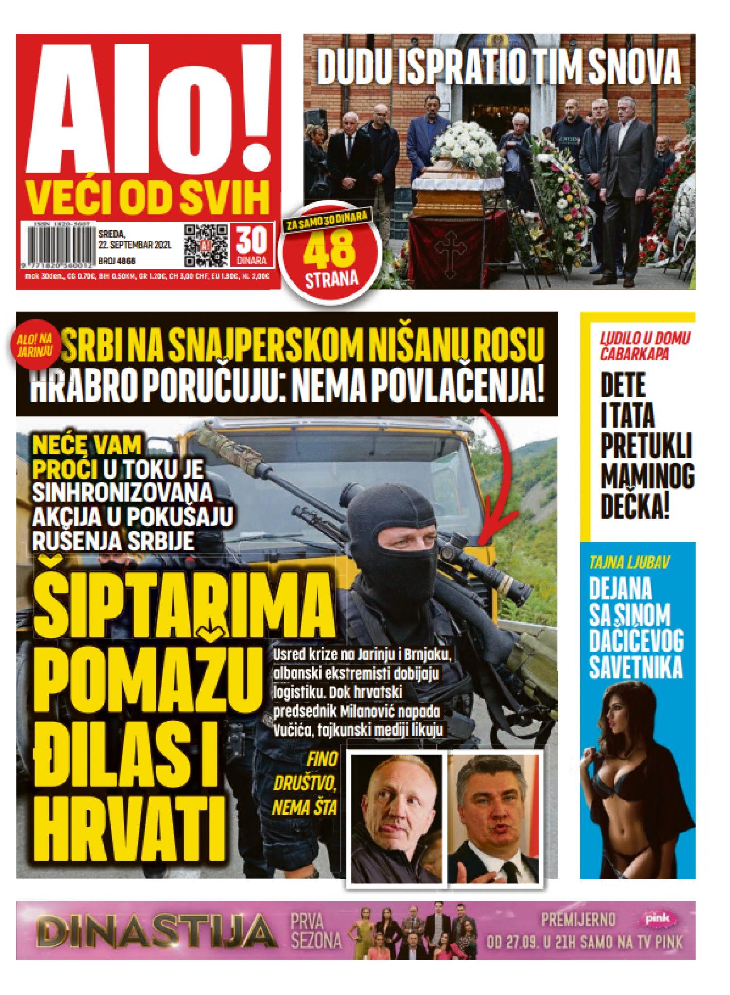 ALBANCIMA POMAŽU ĐILAS I HRVATI Srbi na snajperskom nišanu ROSU hrabro poručuju: Nema povlačenja!