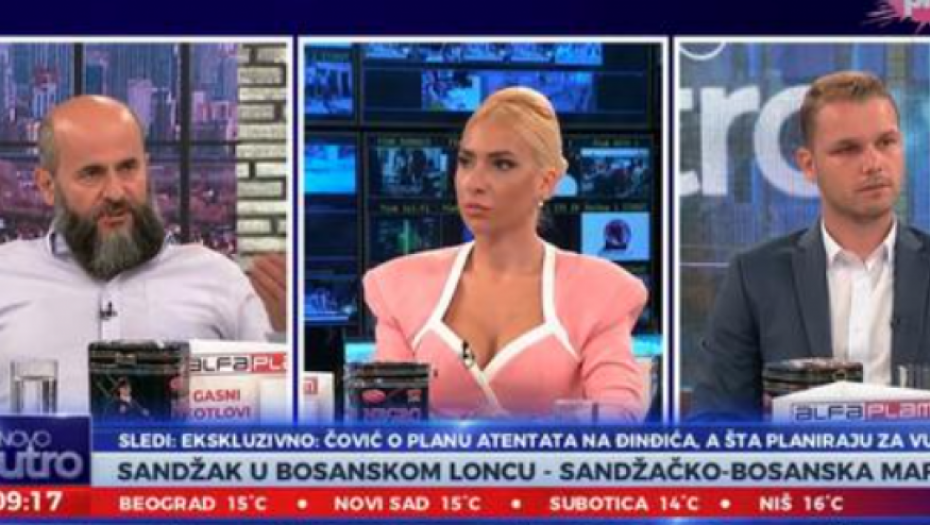 HAOS U STUDIJU Zukorlić i Stanivuković u klinču: Draško, pripazite, na početku ste političke karijere (VIDEO)