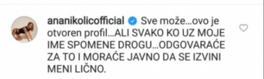 MOJ ŽIVOT SE SRUŠIO ZBOG PROKLETE DROGE Ana Nikolić žestoko odbrusila hejterima, priznala kroz šta je prošla!