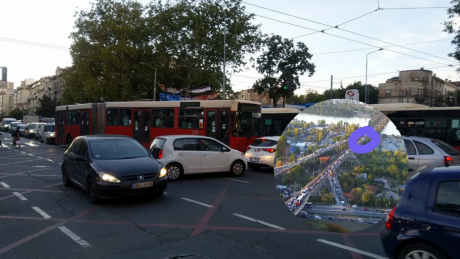 LANČANI SUDAR NA PANČEVAČKOM MOSTU Kolaps u centru grada, saobraćaj stoji (FOTO/VIDEO)