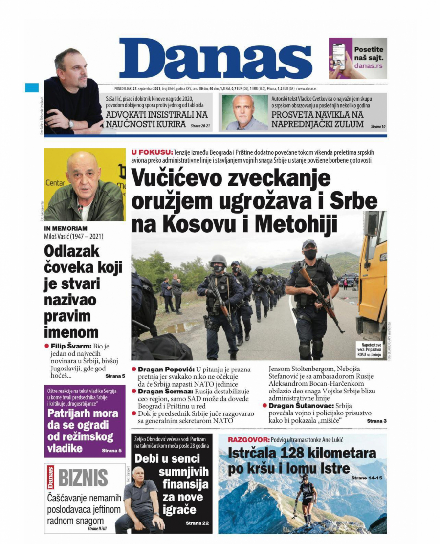 Možete li bar jednom da ne budete protiv svog naroda i svoje države?!