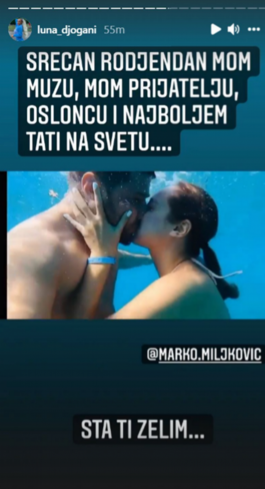 LUNA UPUTILA DIRLJIVE REČI MUŽU Napokon smo srećna porodica