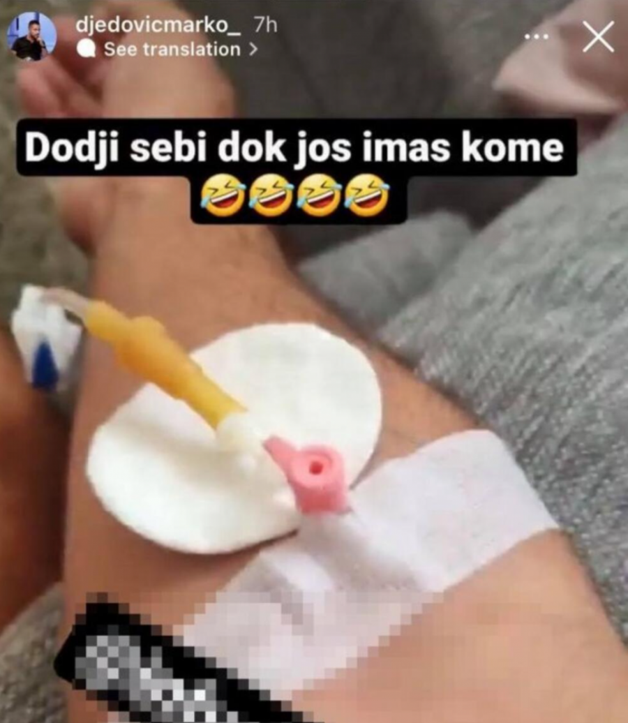 ĐEDOVIĆU HITNO UKAZANA LEKARSKA POMOĆ Bivši zadrugar završio na infuziji!