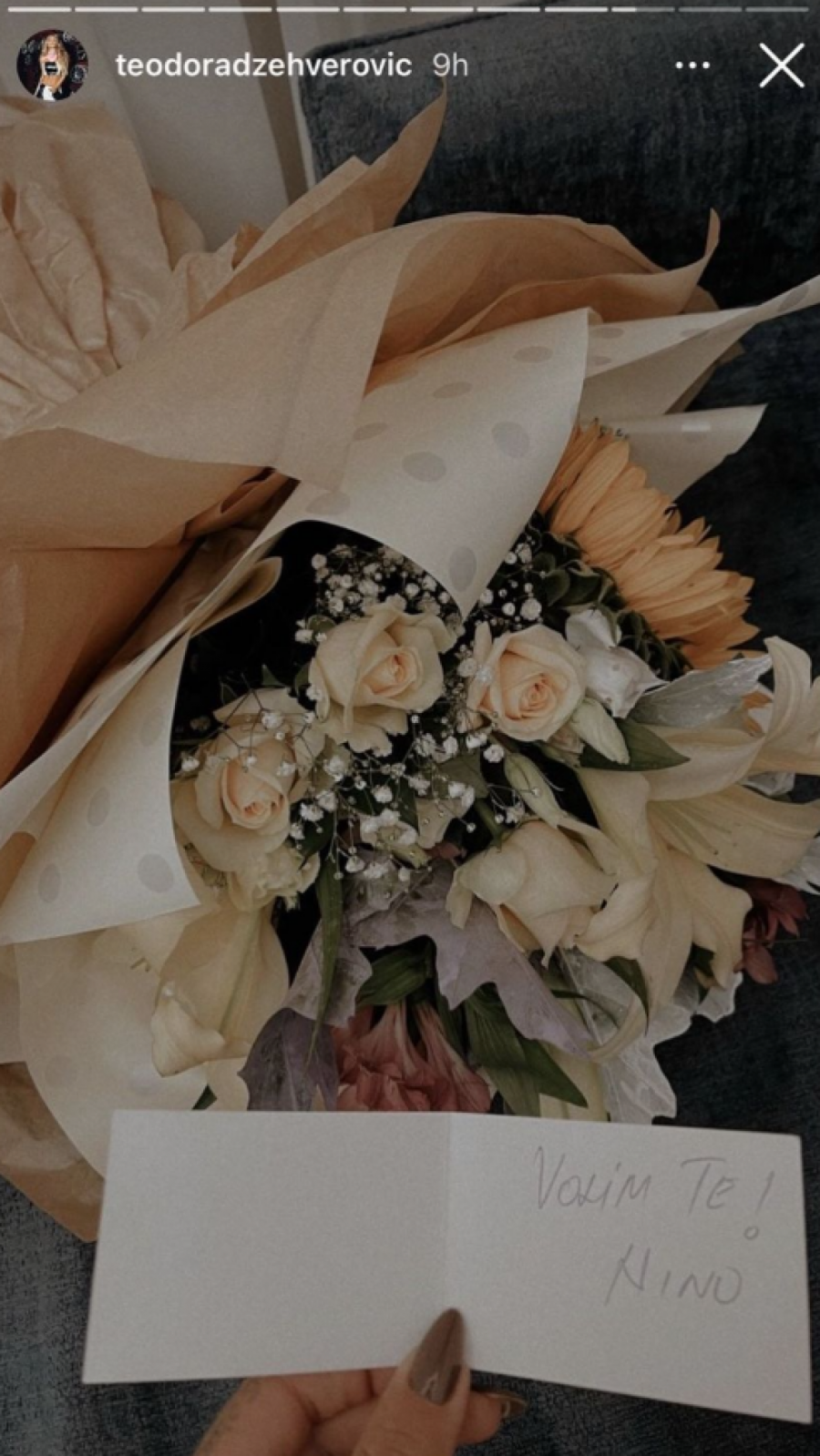 MISLI NA NJU, IAKO JE NA DRUGOM KRAJU SVETA Teodori Džehverović stiglo romantično iznenađenje od dečka Nina, evo šta je u pitanju!