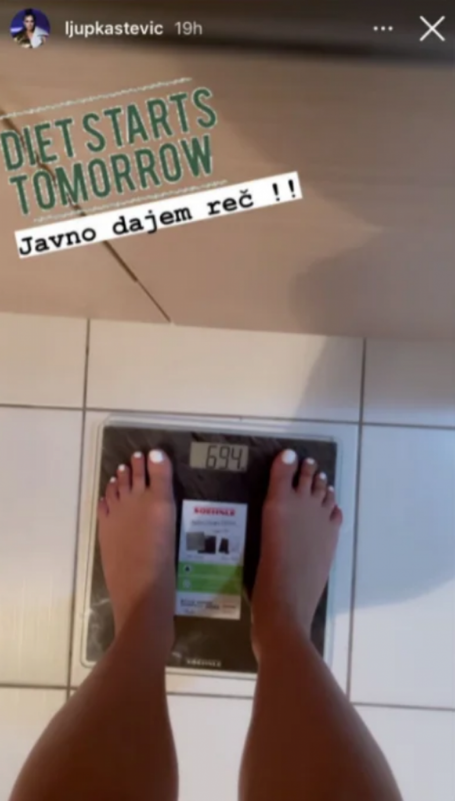 GOSPODE BOŽE! Ljupka Stević stala na vagu i od šoka nije mogla da progovori kada je videla koliko ima kilograma! (FOTO)