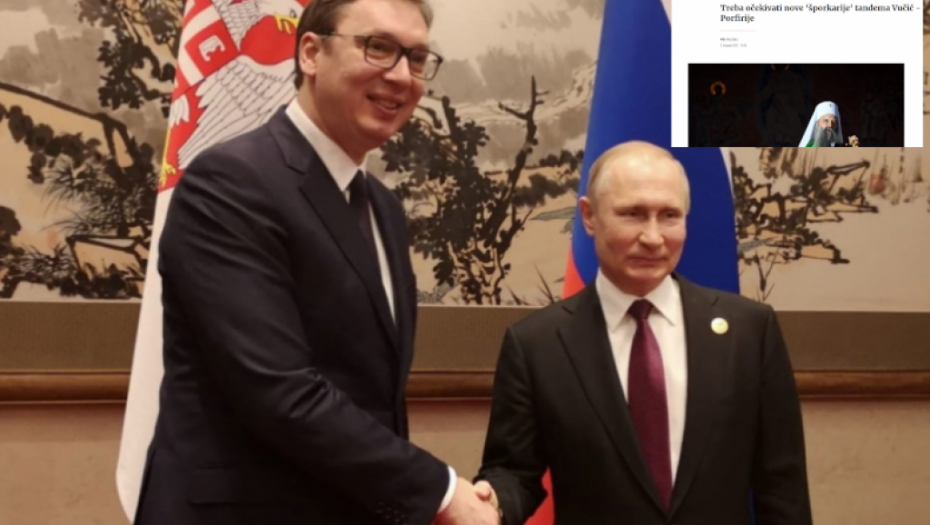 SUMANUTA MRŽNJA PAVELIĆEVACA Fantazija proustaških medija: Vučić i Porfirije po Putinovom nalogu šire "Srpski svet" i ruše sve u regionu!