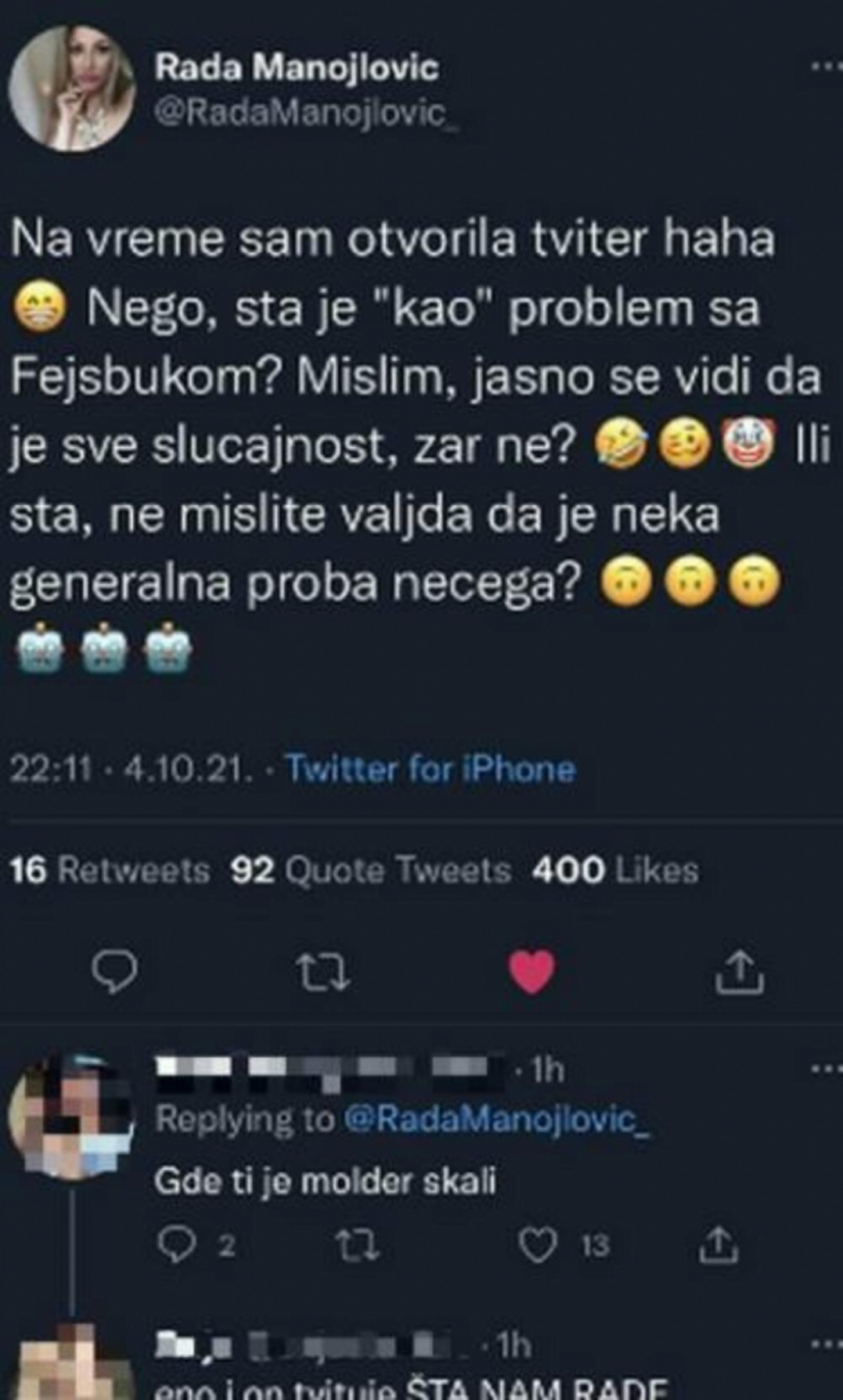 ZBOG RADINE IZJAVE GORI INTERNET Seka i Ana postale predmet šale, pevačice jedno veče koristile Tviter i sve nasmejale!