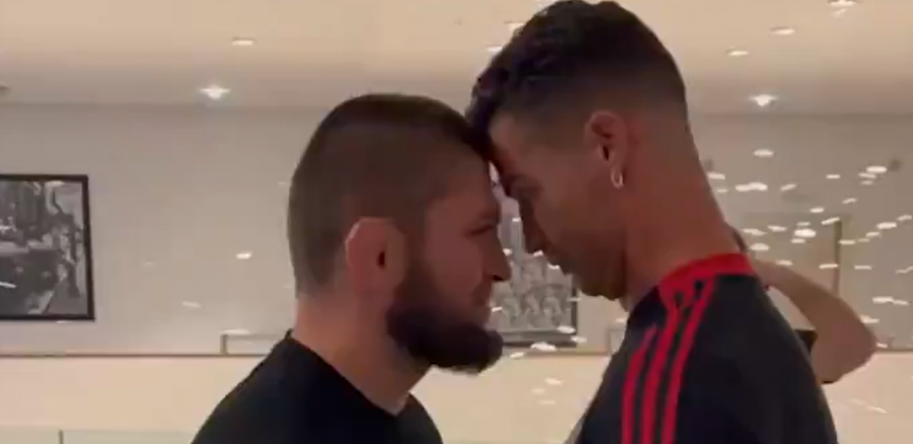RONALDO I NURMAGOMEDOV LICEM U LICE! Društvene mreže "gore" zbog dva velika šampiona! (VIDEO)