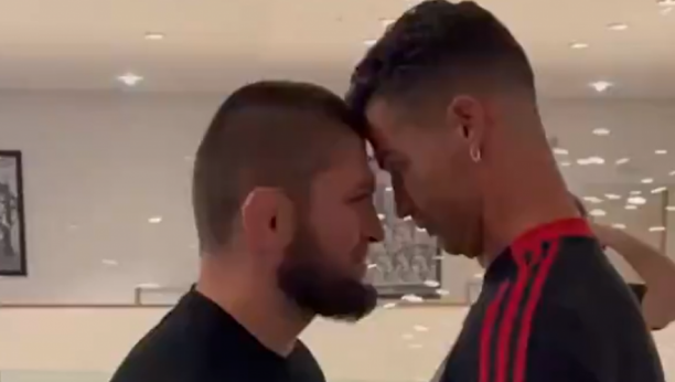 RONALDO I NURMAGOMEDOV LICEM U LICE! Društvene mreže "gore" zbog dva velika šampiona! (VIDEO)