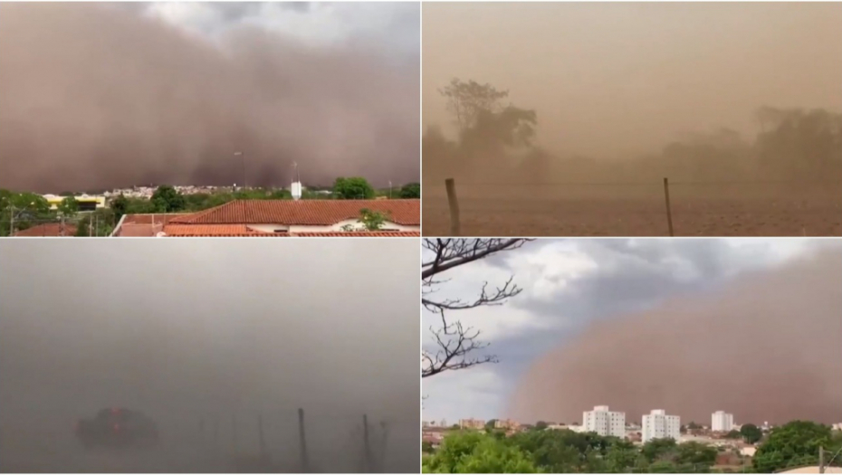ŽESTOKO NEVREME POGODILO BRAZIL Apokaliptične scene iz Sao Paola: Peščana oluja prekrila sve pred sobom! (VIDEO)