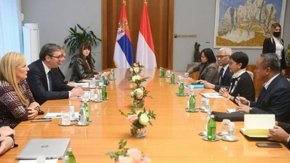 Sastank Vučića sa ministarkom spoljnih poslova Indonezije