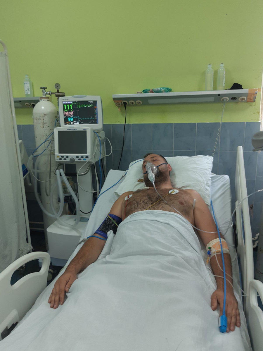 UZNEMIRUJUĆE FOTOGRAFIJE Jeziva rana od metka ROSU, Srbin se bori za život