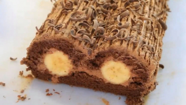 Mekan i čokoladni kolač: Rolat sa bananama