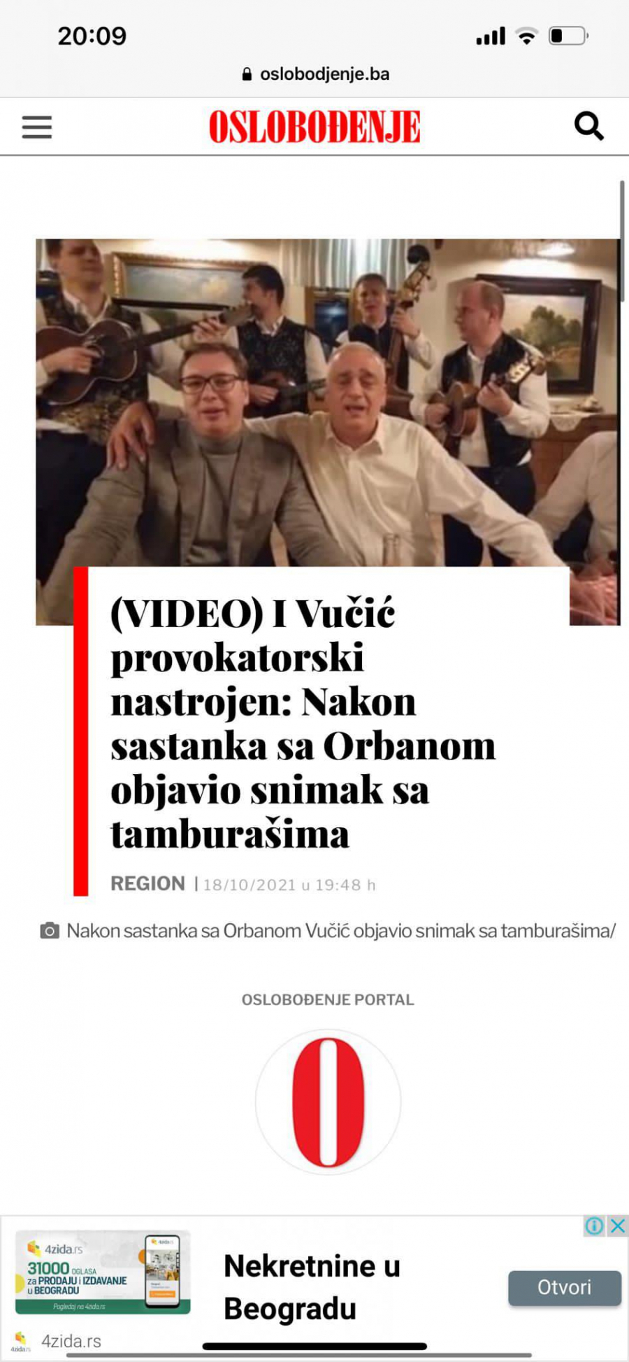 SKANDAL SARAJEVSKOG LISTA Vučiću, ne pevaj srpske pesme, provociraš nas! (FOTO)