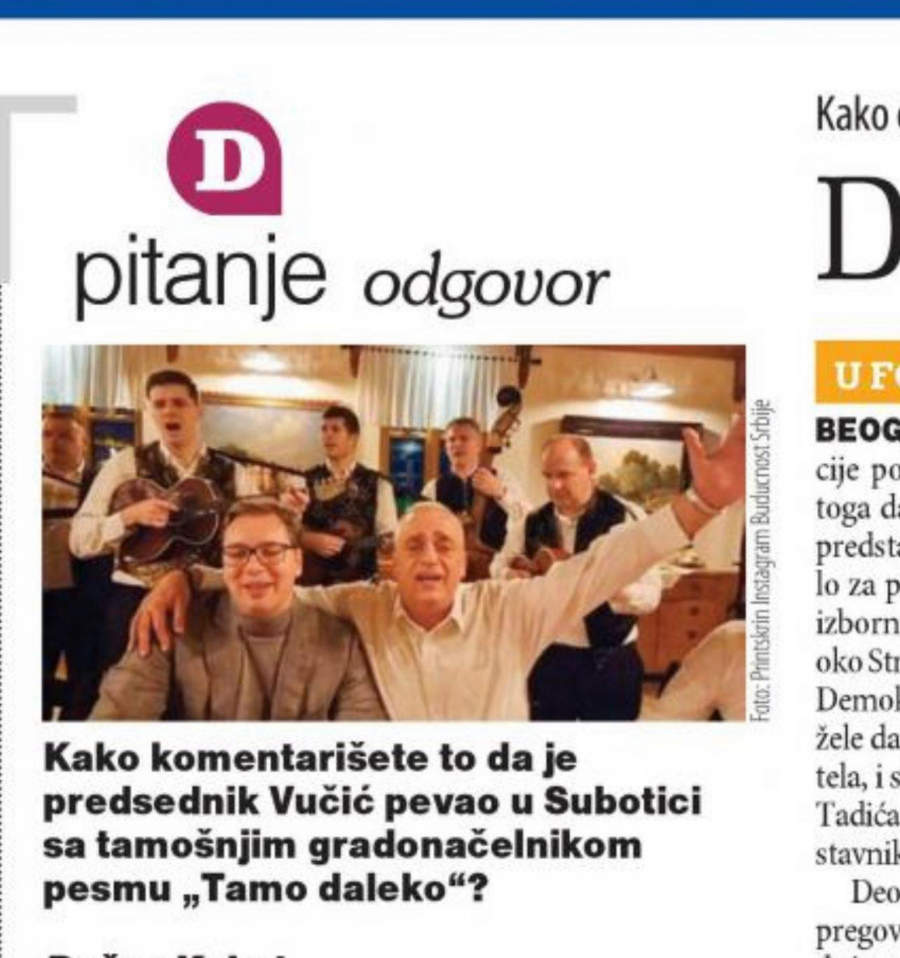 SKANDAL Đilas i Marinika ismevaju najdivniju srpsku pesmu 