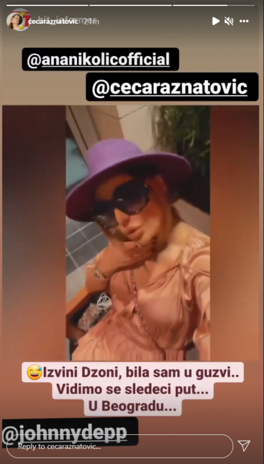 URNEBESAN SNIMAK Cecu pitali šta misli o dolasku Džonija Depa, ona ih preusmerila na ovu pevačicu!