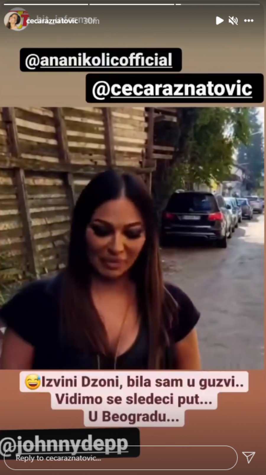 URNEBESAN SNIMAK Cecu pitali šta misli o dolasku Džonija Depa, ona ih preusmerila na ovu pevačicu!