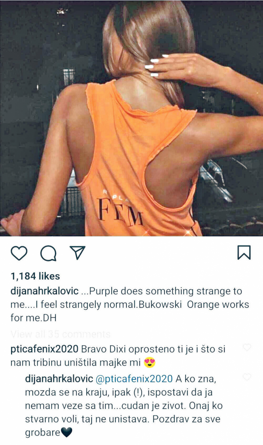 DIJANA EROTSKE FOTOGRAFIJE SLALA MINISTRU U komentarima se krile misteriozne poruke za mafiju