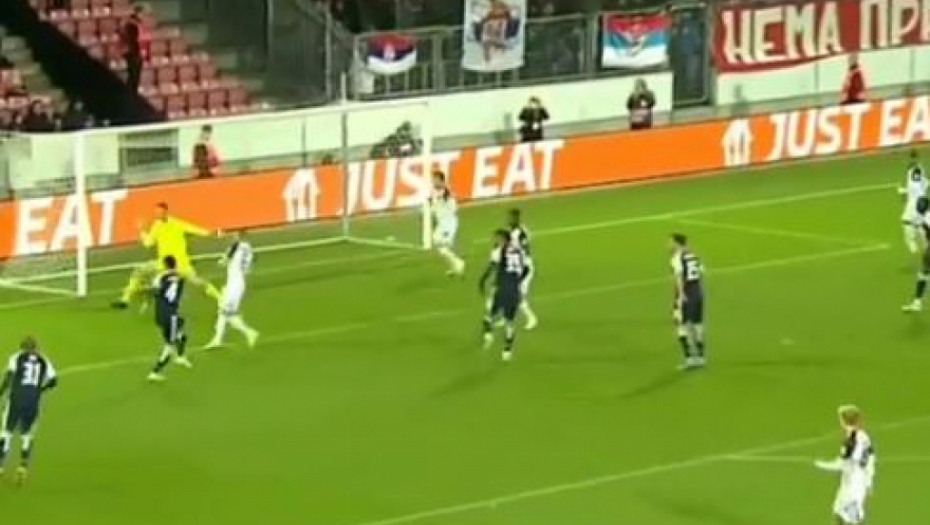 BRILJANTNA AKCIJA! Pogledajte kako je Crvena zvezda došla do vođstva u Danskoj! (VIDEO)