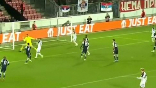 BRILJANTNA AKCIJA! Pogledajte kako je Crvena zvezda došla do vođstva u Danskoj! (VIDEO)