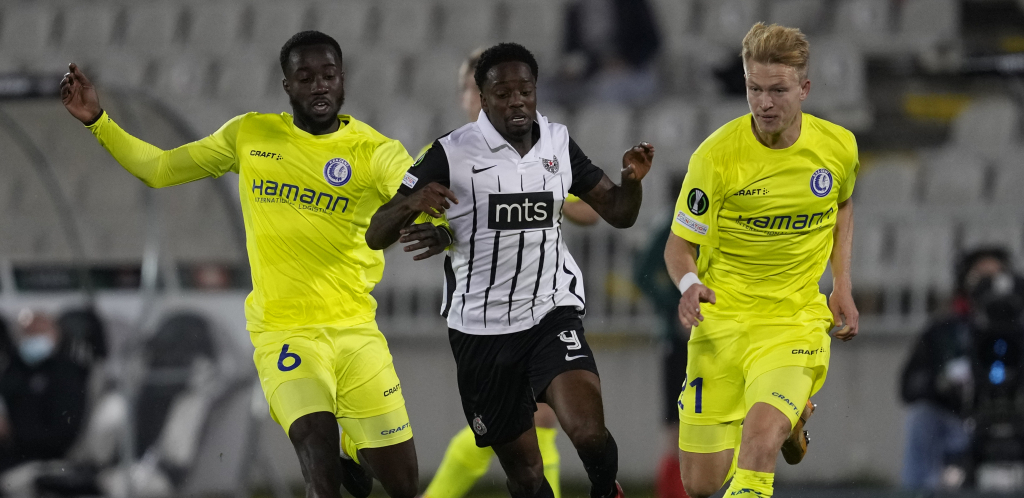 BELGIJANCI OTELI CRNO-BELIMA PRVU POZICIJU! Poraz Partizana na domaćem terenu, greška odbrane Gentu donela tri boda!