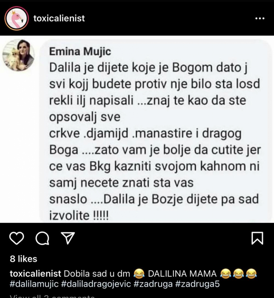ONA JE BOŽIJE DETE! Majka Dalile Dragojević stala u odbranu svoje ćerke i osudila sve one koji je napadaju, spomenula crkve i džamije!