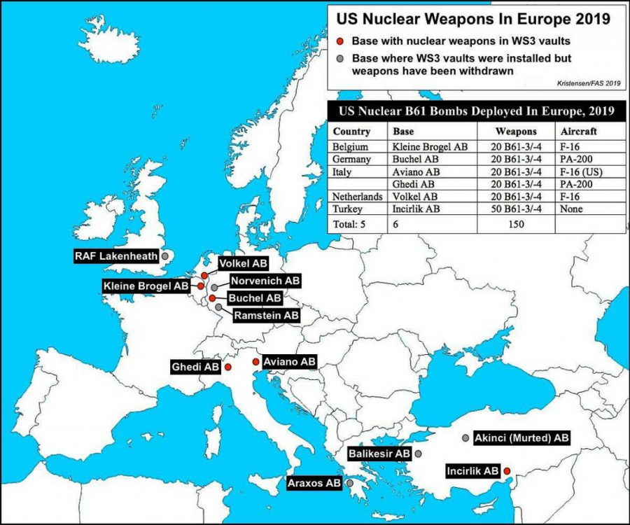 NATO UVEŽBAVA PILOTE ZA NUKELARNI NAPAD Dok nemačka ministarka preti Rusiji, u OVIM zemljama Evrope se čuvaju atomske bombe