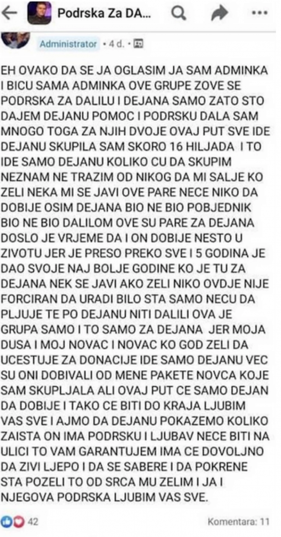 FANOVI SKUPLJAJU DONACIJU! Zajednička podrška sada je samo uz Dejana: Vreme je da i on dobije nešto u životu!