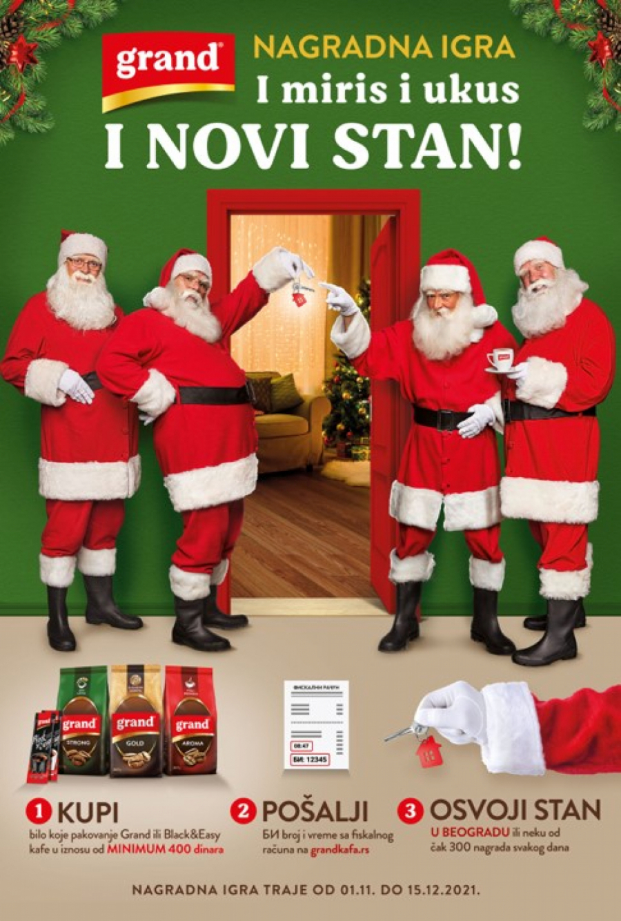GRAND KAFA NAGRADNA IGRA – I MIRIS I UKUS I NOVI STAN!