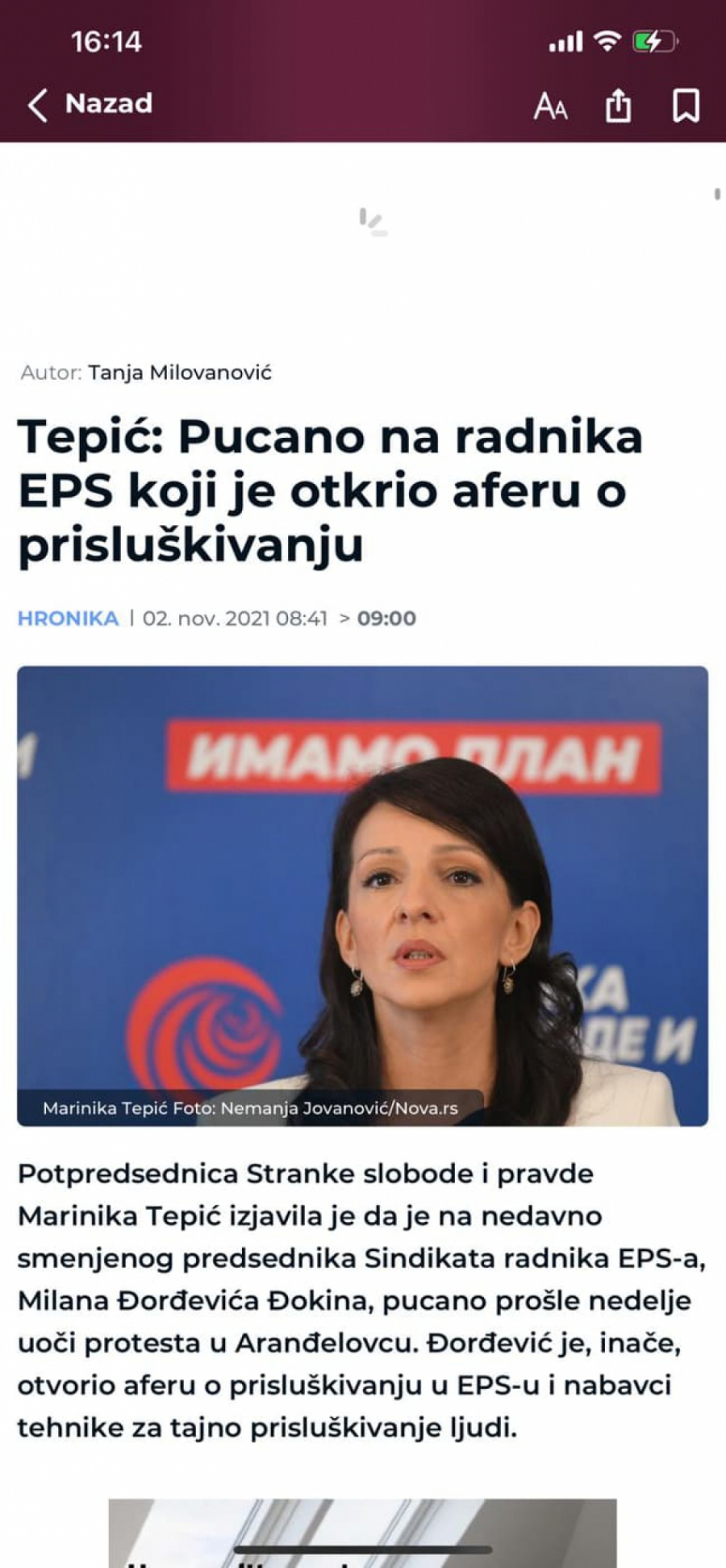 NAJVEĆA LAŽ DO SADA Marinika Tepić posle drogiranih kokošaka izmislila novu budalaštinu! Ko će ovoj ženi više išta verovati?!