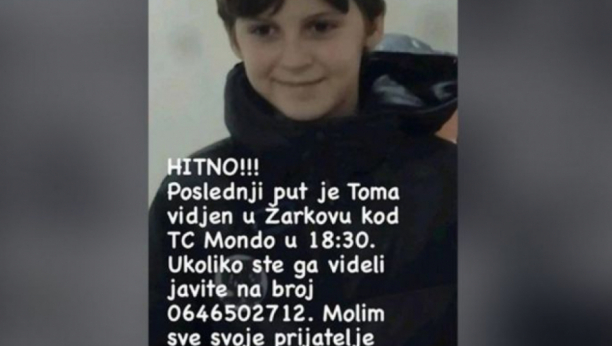 PRONAĐEN TOMA Dečak za kojim se tragalo u Beogradu