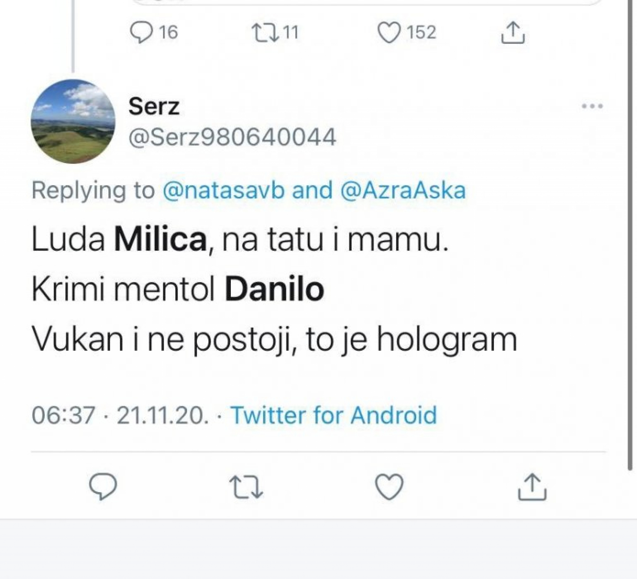 TVRDIO DA JE VUKAN PAŠČE, A MILICA LUDA, PA TUŽIO ALO! Bestidnik Srđan Orelj pisao gadosti o ćerki i sinovima predsednika, a onda se ostrvio na naš list!