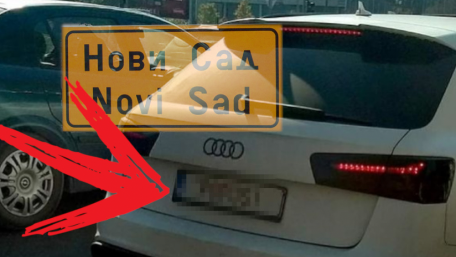 POLA NOVOG SADA SE OKRETALO Šokantne tablice na automobilu izazvale nevericu!