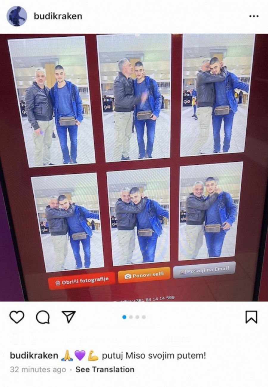 ČEDA U SUZAMA Ispraća najstarijeg sina (FOTO)