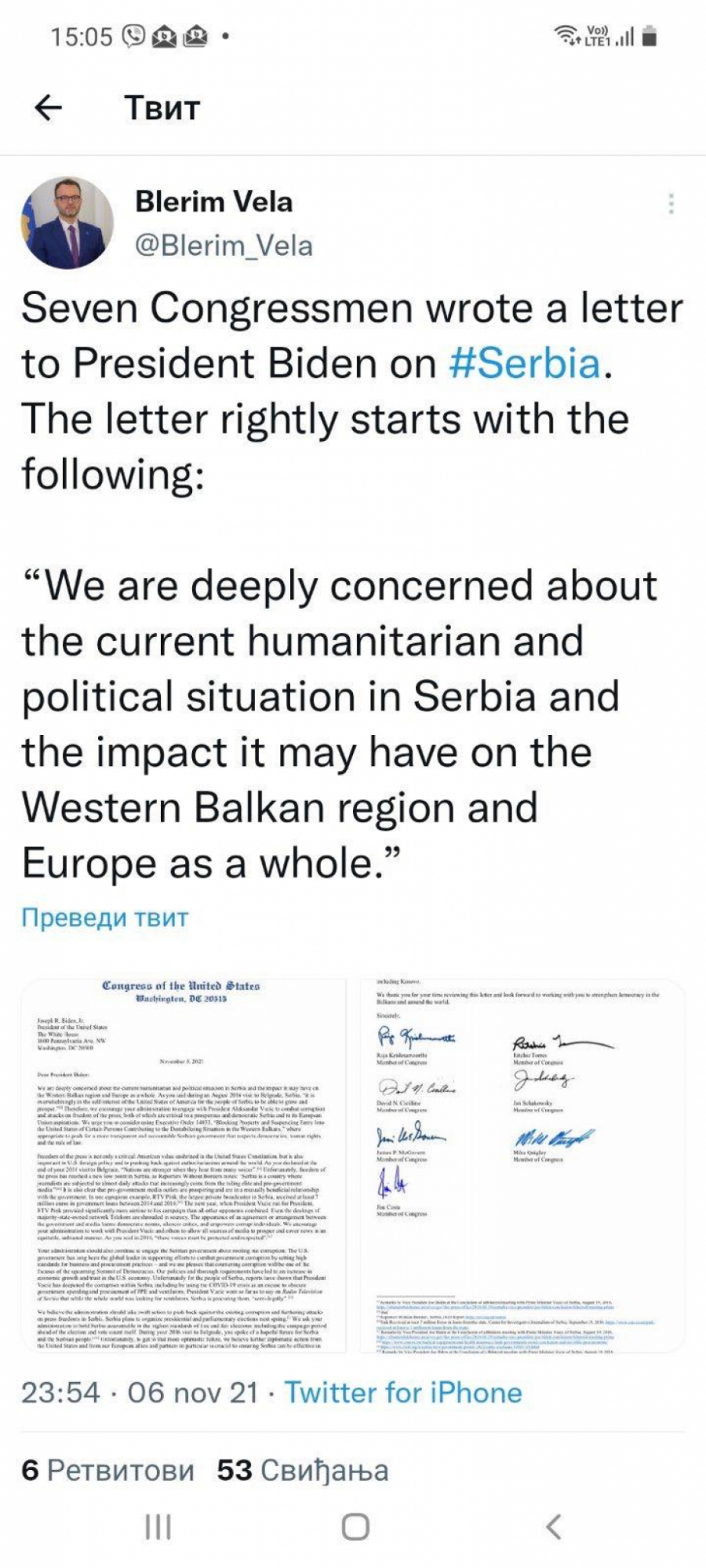 PODRŠKA MARINIKI I ĐILASU IZ PRIŠTINE Šef kabineta Vjose Osmani se pridružio hajci na Vučića! (FOTO)