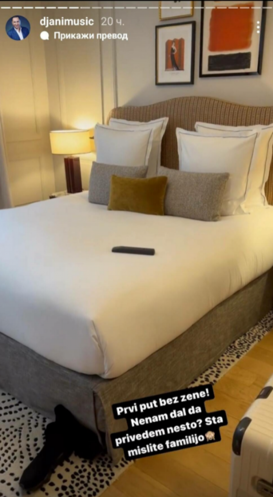 DA LI DA PRIVEDEM NEŠTO FAMILIJO? Đani se bez Slađe opustio u luksuznom hotelu!