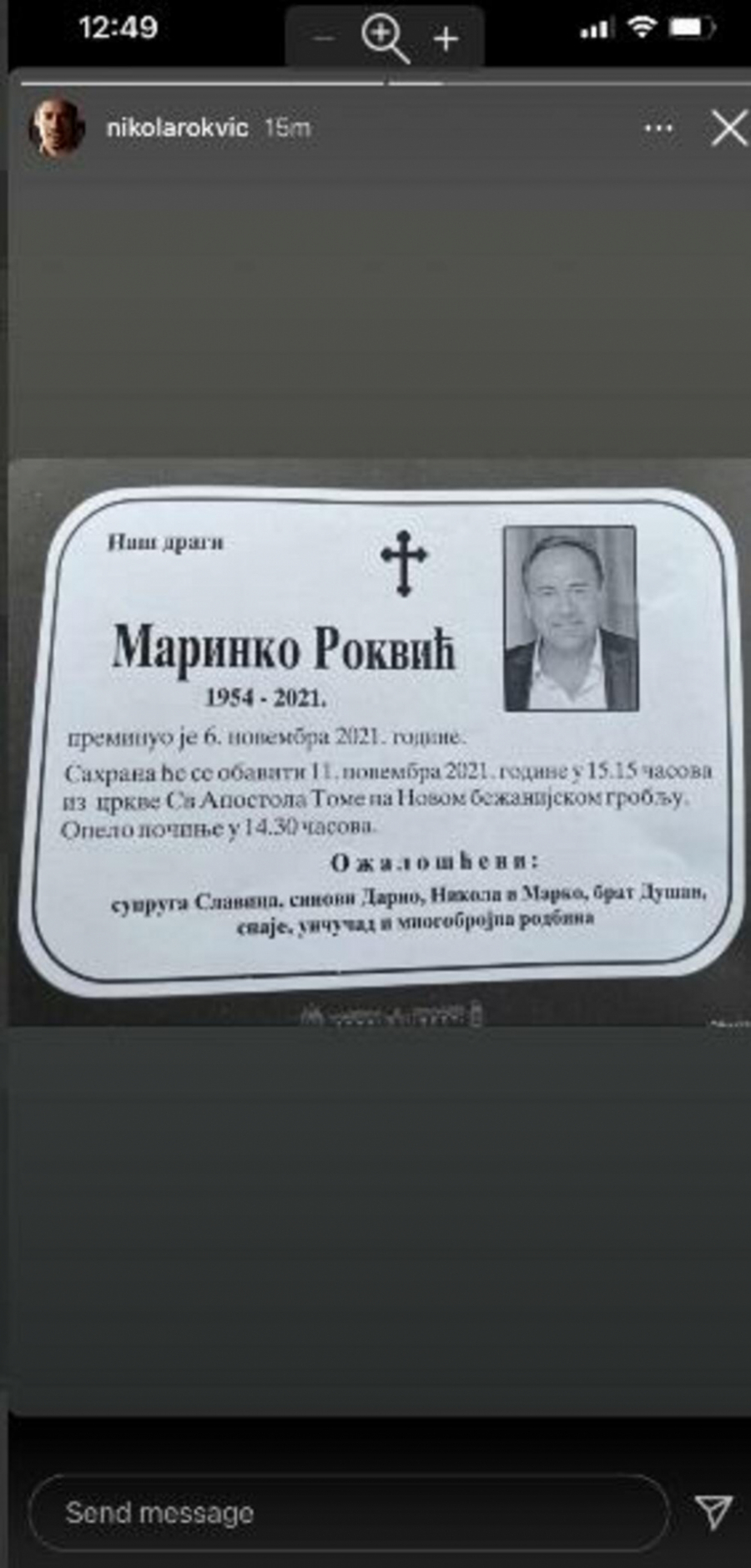 NIKOLA ROKVIĆ IZNENADIO OBJAVOM U svojim najtežim trenucima pevač misli na druge! Marinko bi bio preponosan!