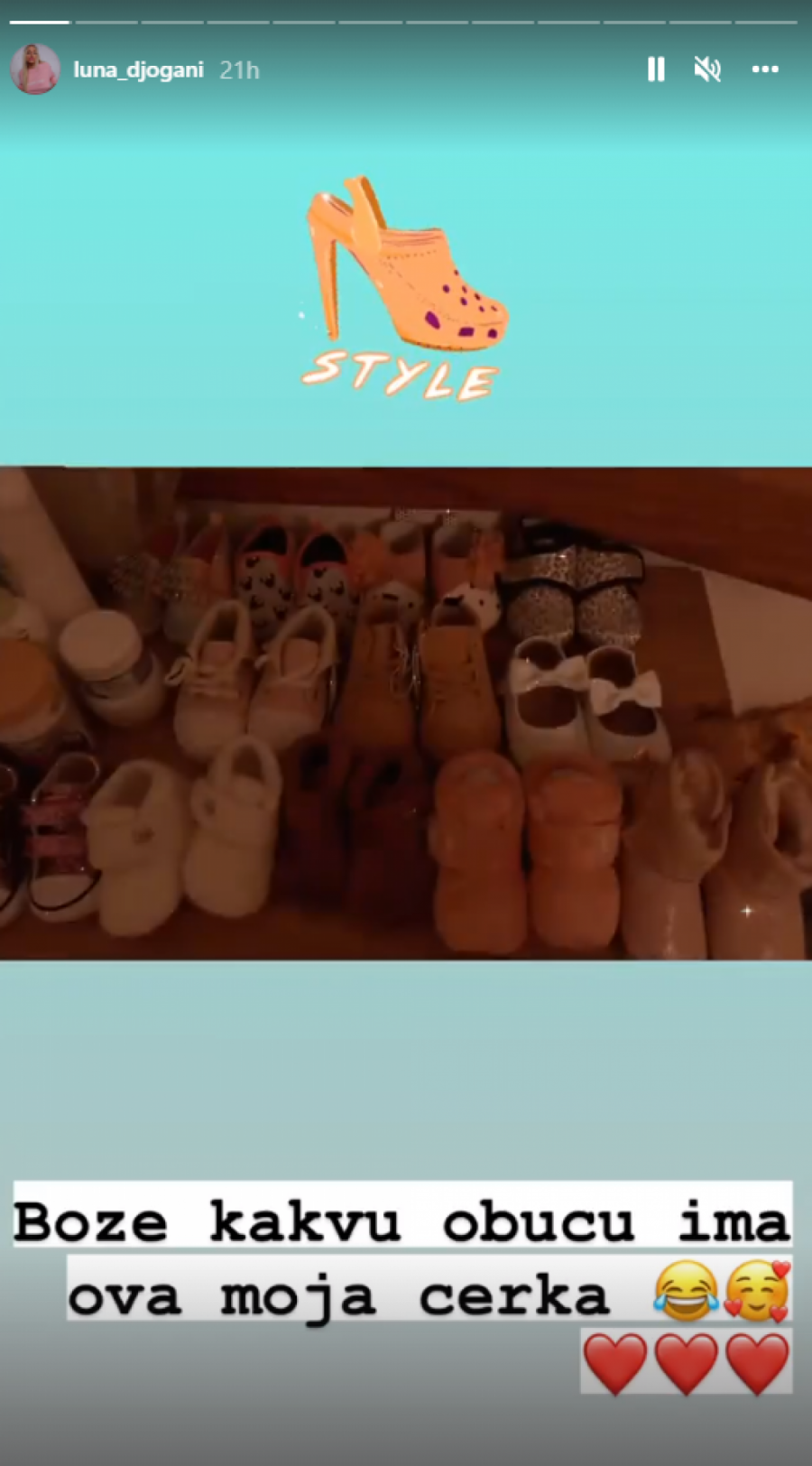 SA SAMO 5 MESECI IMA TOLIKO CIPELA Luna Đogani pokazala kako izgleda cipelarnik njene ćerke!