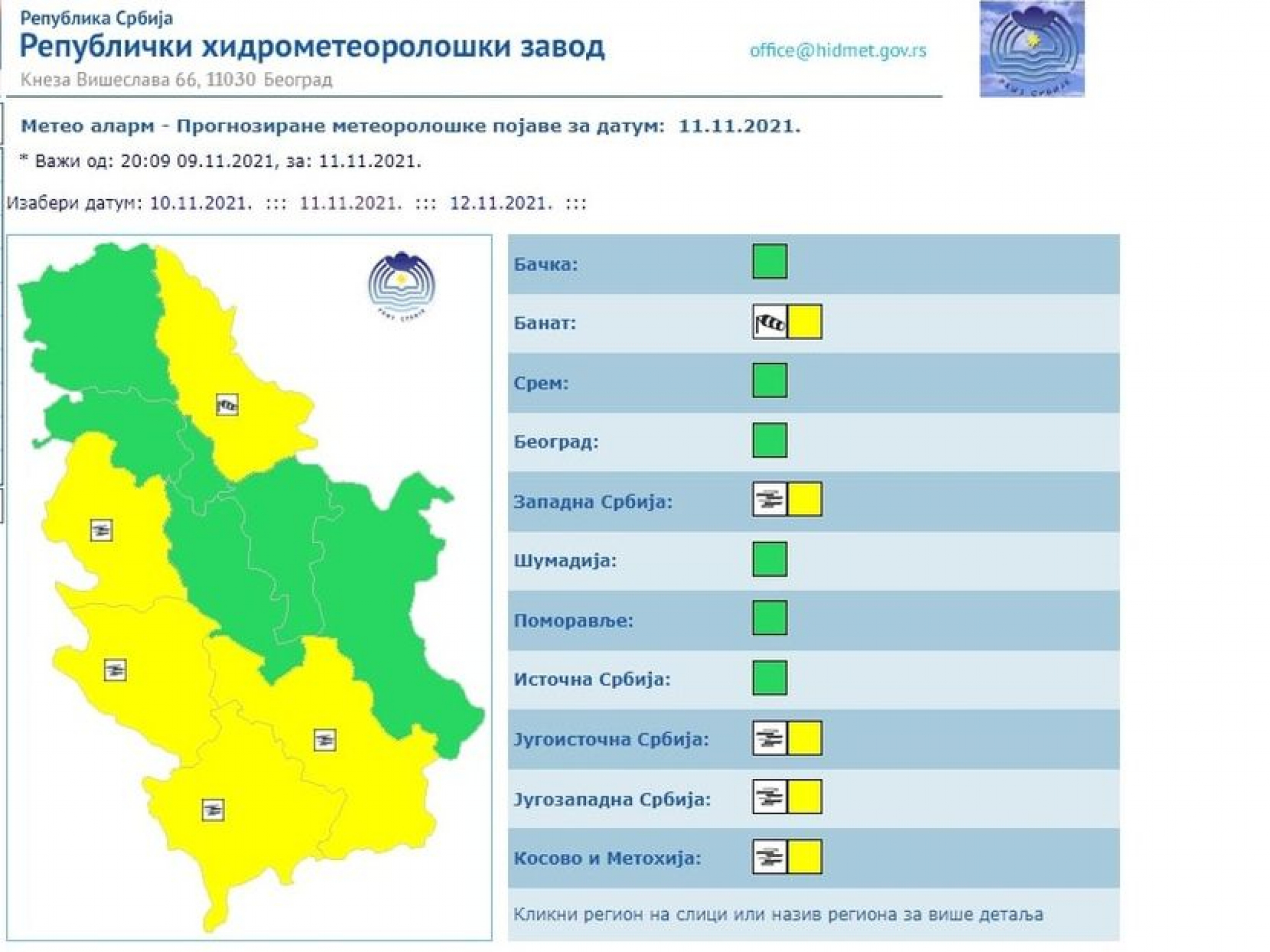 METEOROLOZI OTKRILI KADA STIŽE PRAVA ZIMA Na snazi je upozorenje RHMZ, evo kakvo nas vreme očekuje